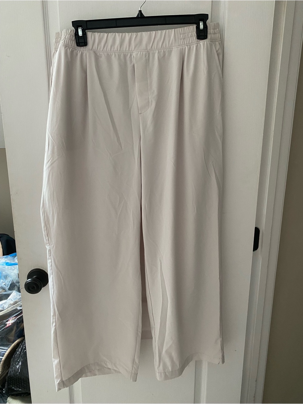 Avia Light Cream Active Pants with Elastic Waist